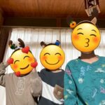 トナカイに変装する子ども